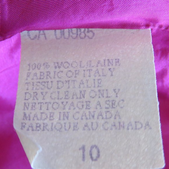 Holt Renfrew Collection Fuschia Wool Blazer - Picture 7 of 9